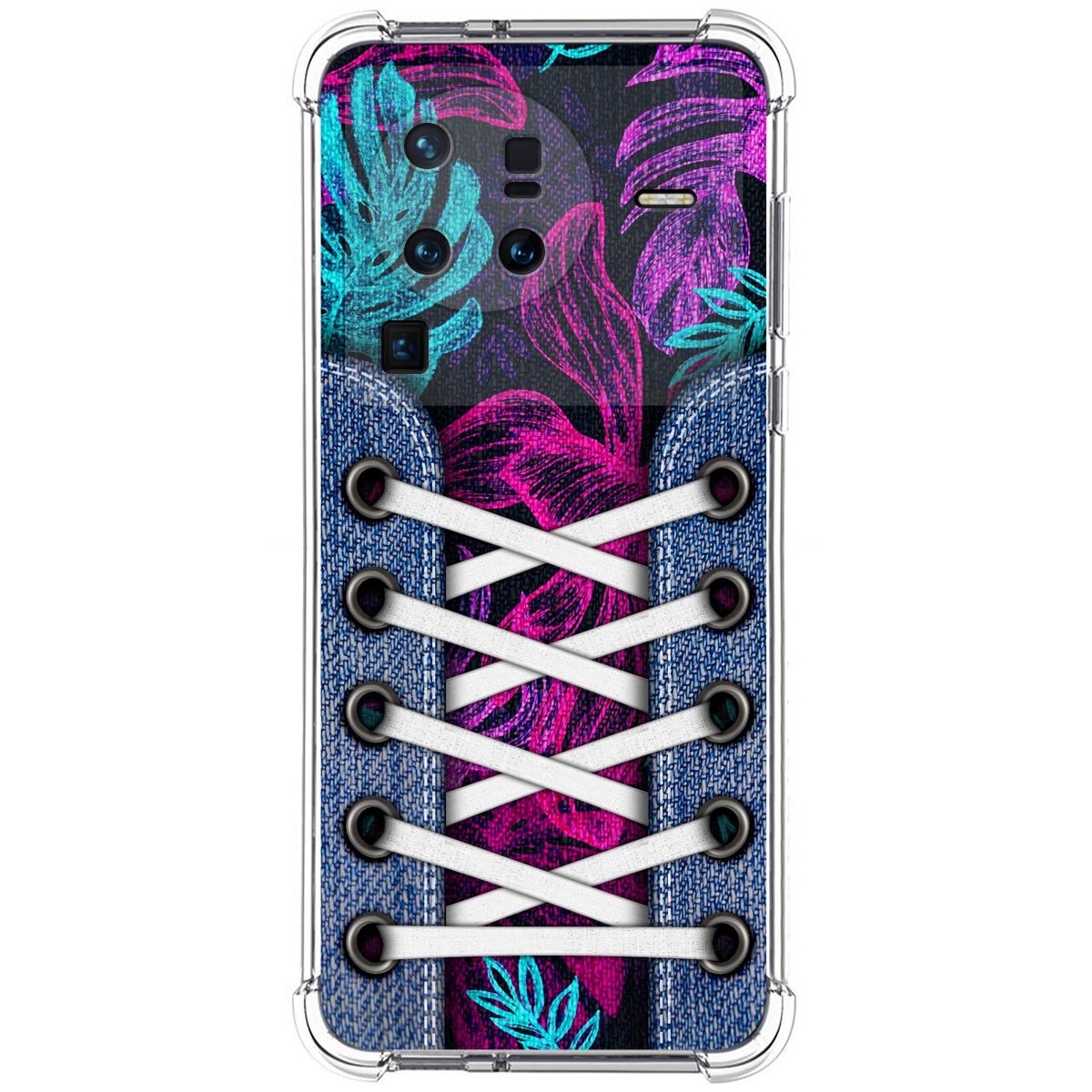 Funda Silicona Antigolpes para Vivo X80 Pro 5G diseño Zapatillas 07 Dibujos