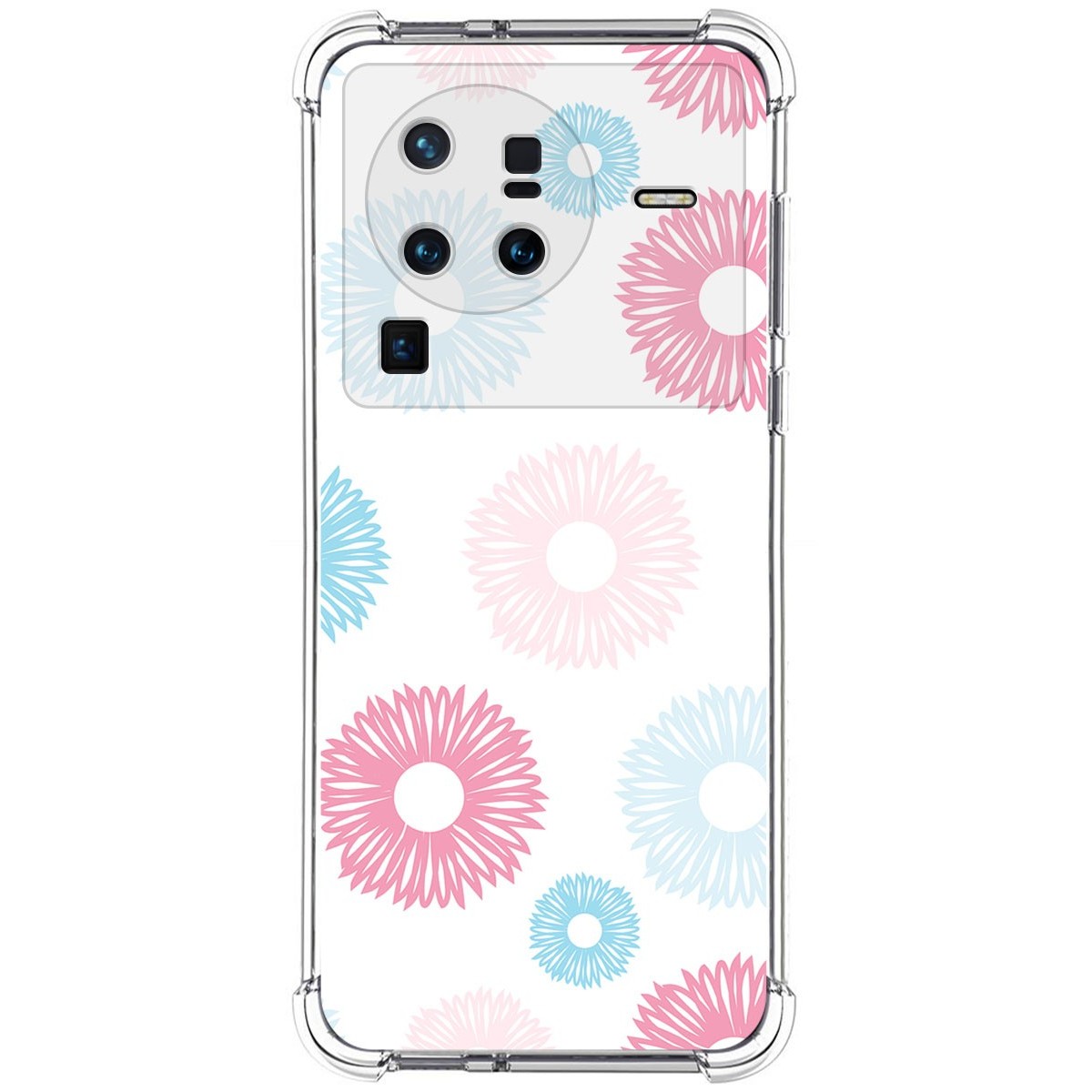 Funda Silicona Antigolpes para Vivo X80 Pro 5G diseño Flores 06 Dibujos