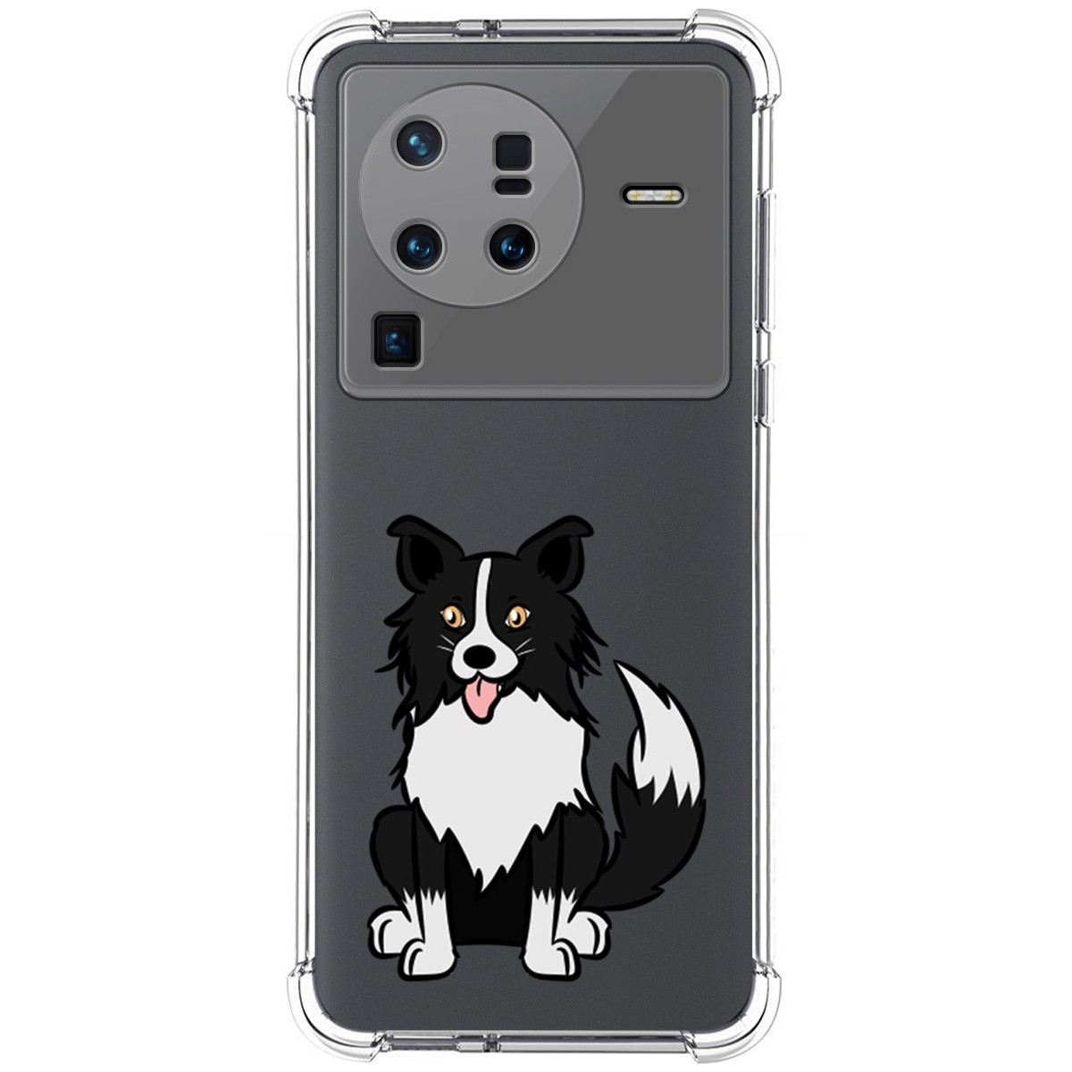Funda Silicona Antigolpes para Vivo X80 Pro 5G diseño Perros 01 Dibujos