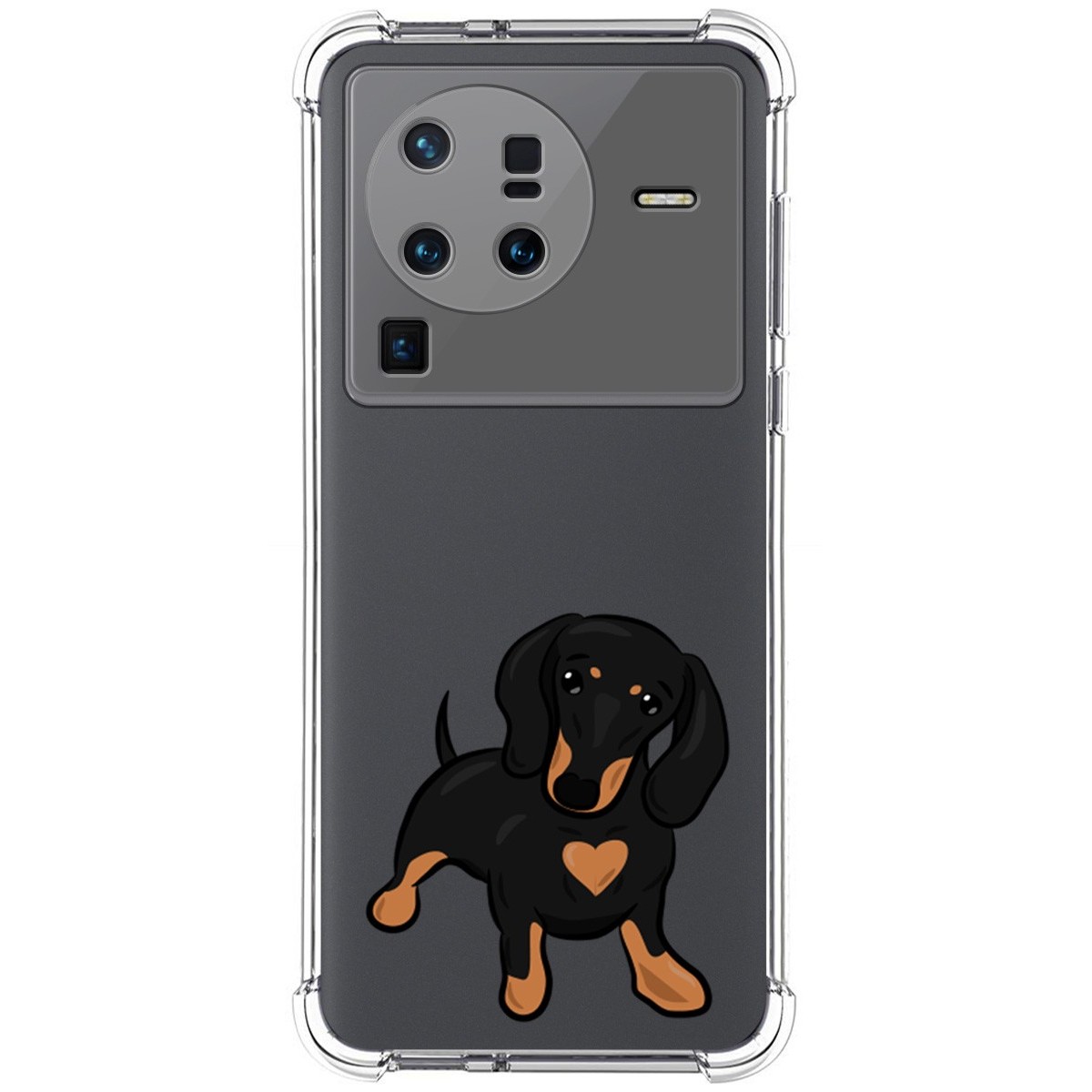 Funda Silicona Antigolpes para Vivo X80 Pro 5G diseño Perros 04 Dibujos