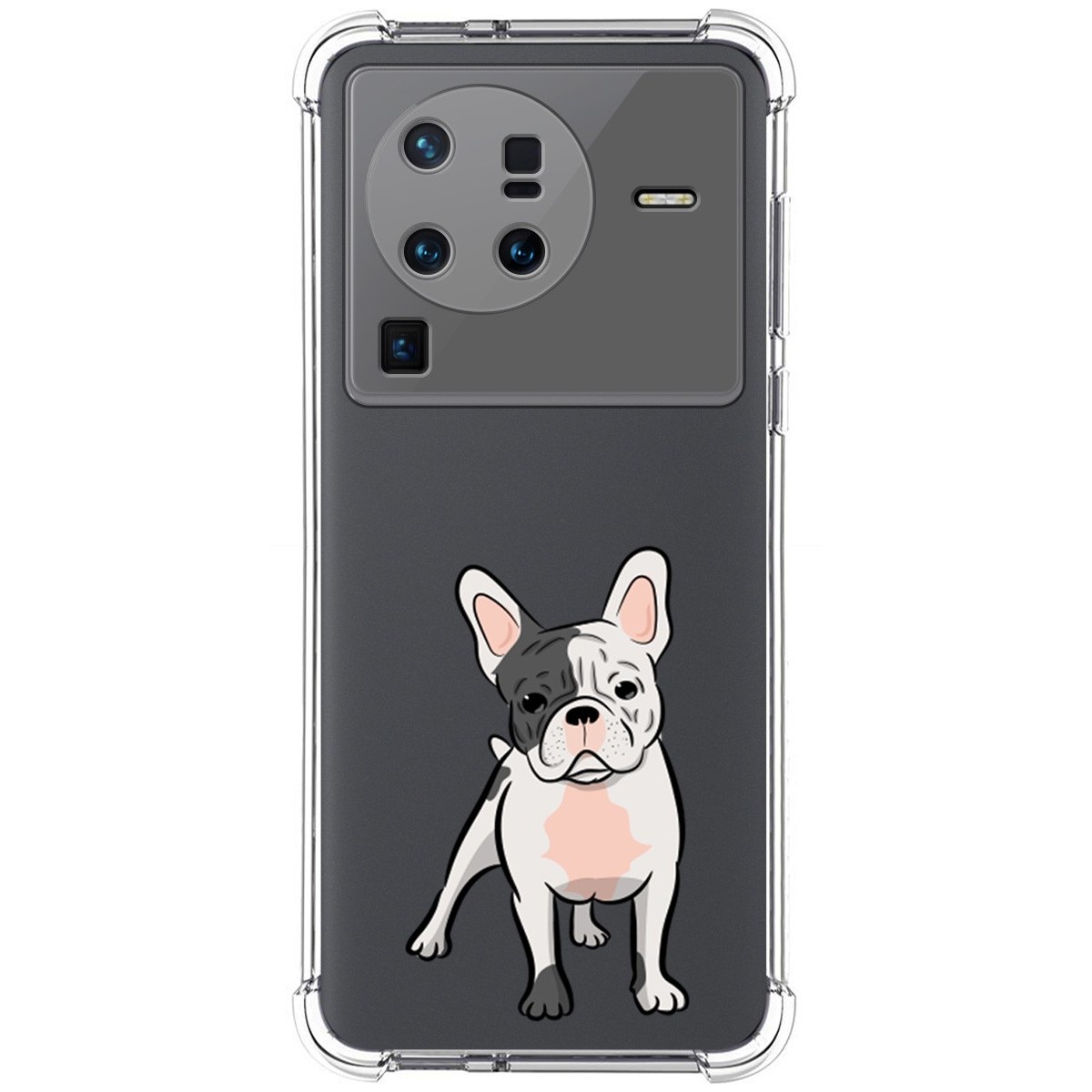Funda Silicona Antigolpes para Vivo X80 Pro 5G diseño Perros 06 Dibujos