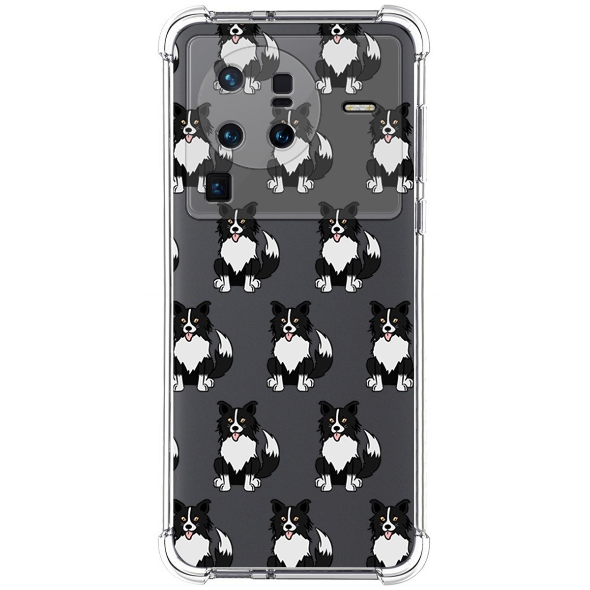 Funda Silicona Antigolpes para Vivo X80 Pro 5G diseño Perros 07 Dibujos