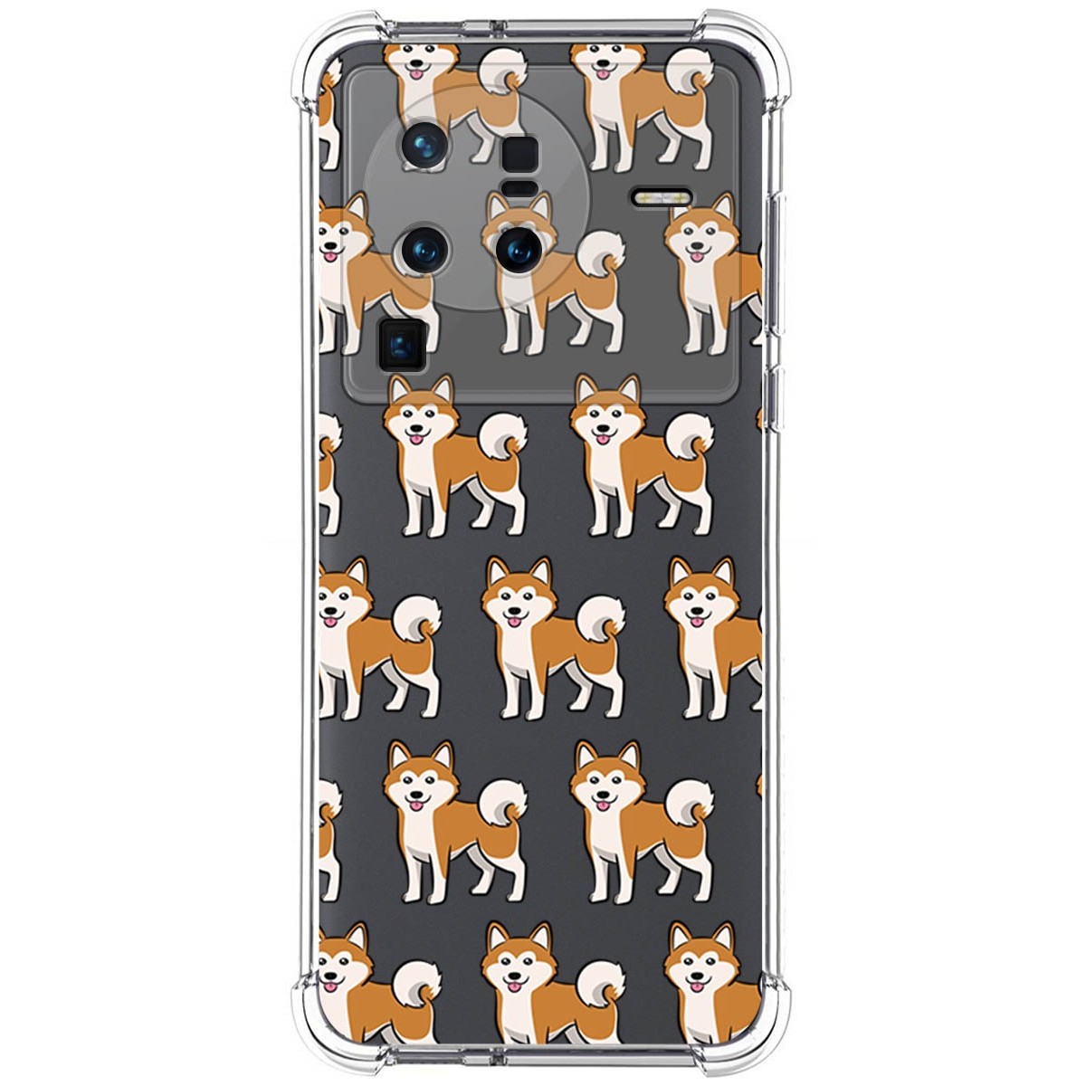 Funda Silicona Antigolpes para Vivo X80 Pro 5G diseño Perros 08 Dibujos