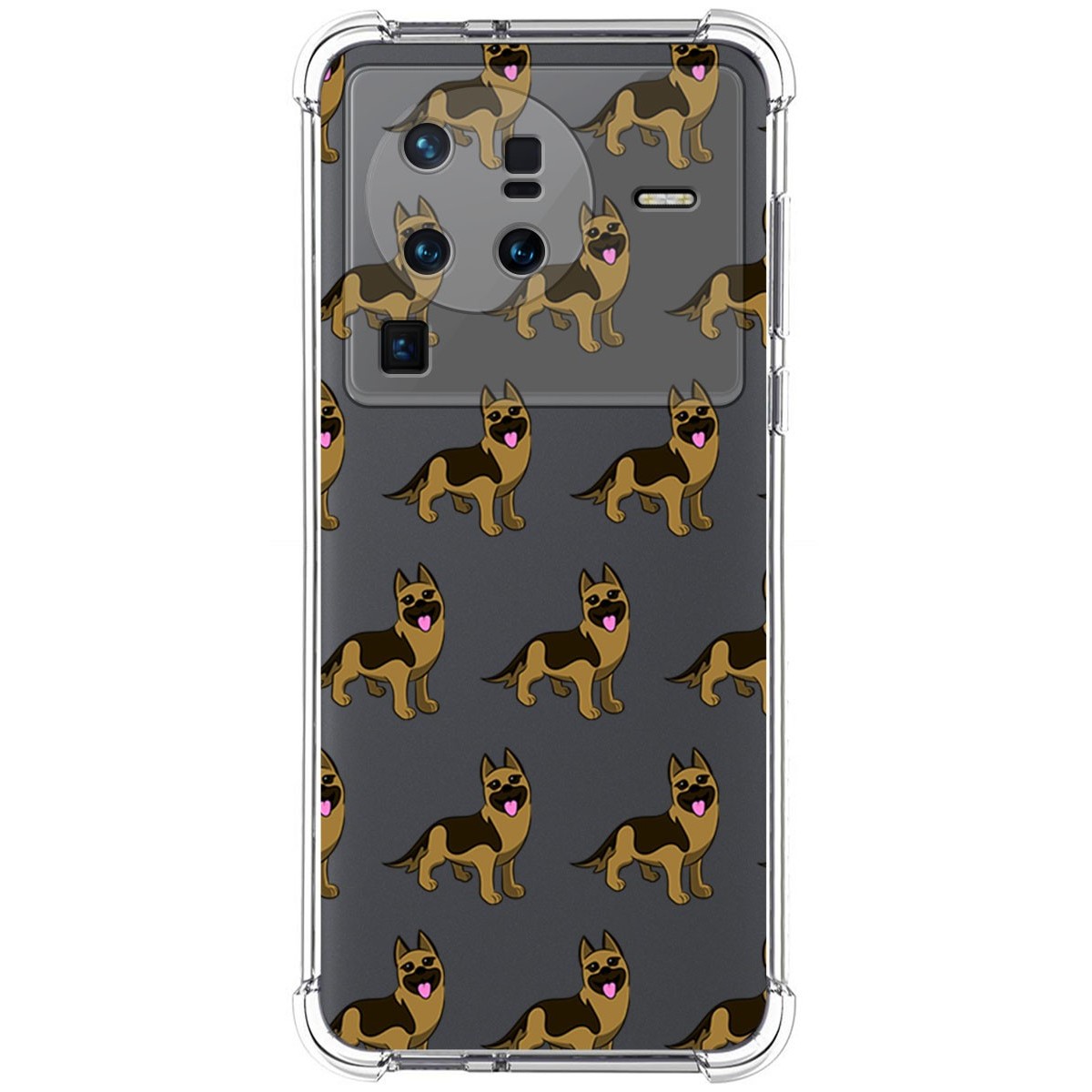 Funda Silicona Antigolpes para Vivo X80 Pro 5G diseño Perros 09 Dibujos