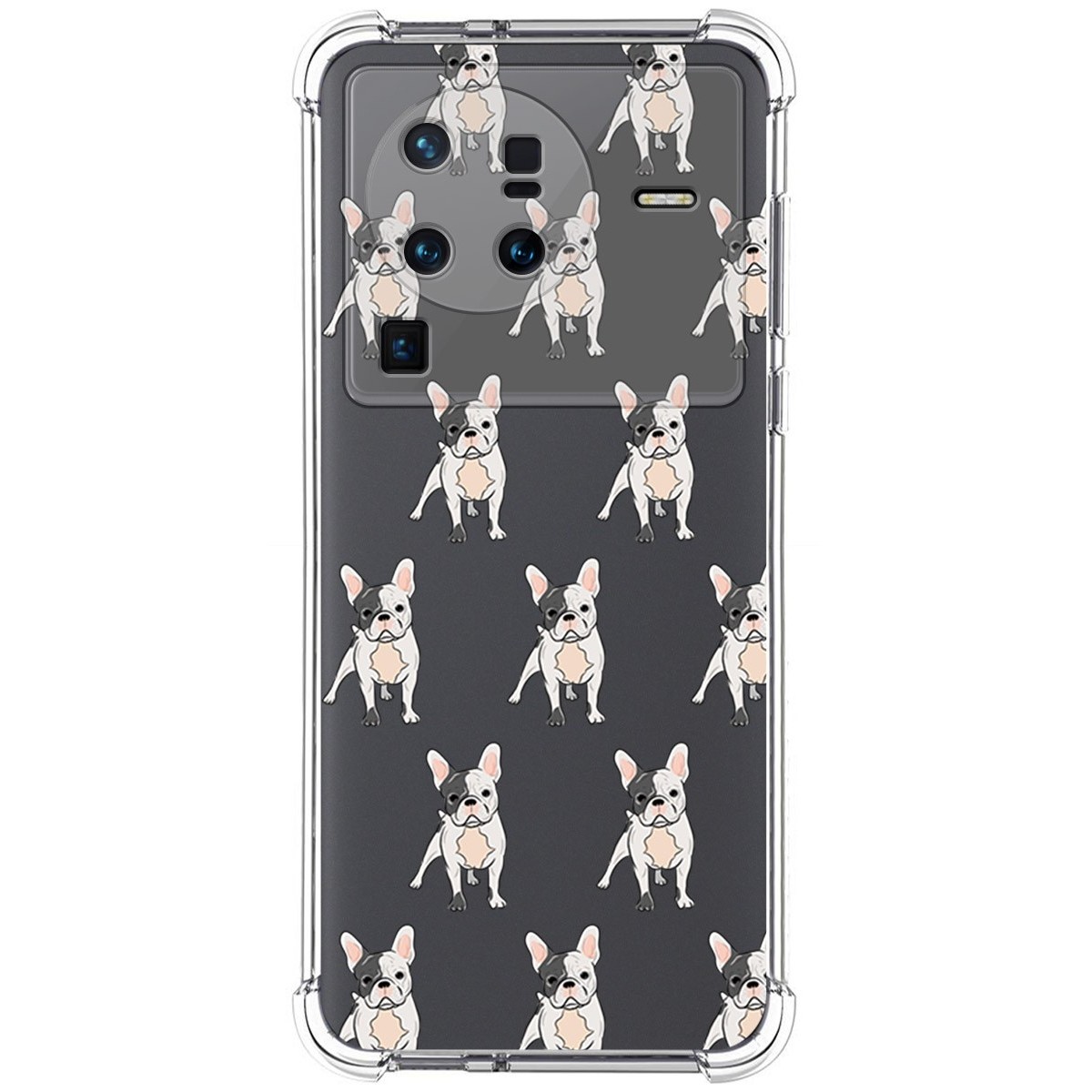 Funda Silicona Antigolpes para Vivo X80 Pro 5G diseño Perros 12 Dibujos