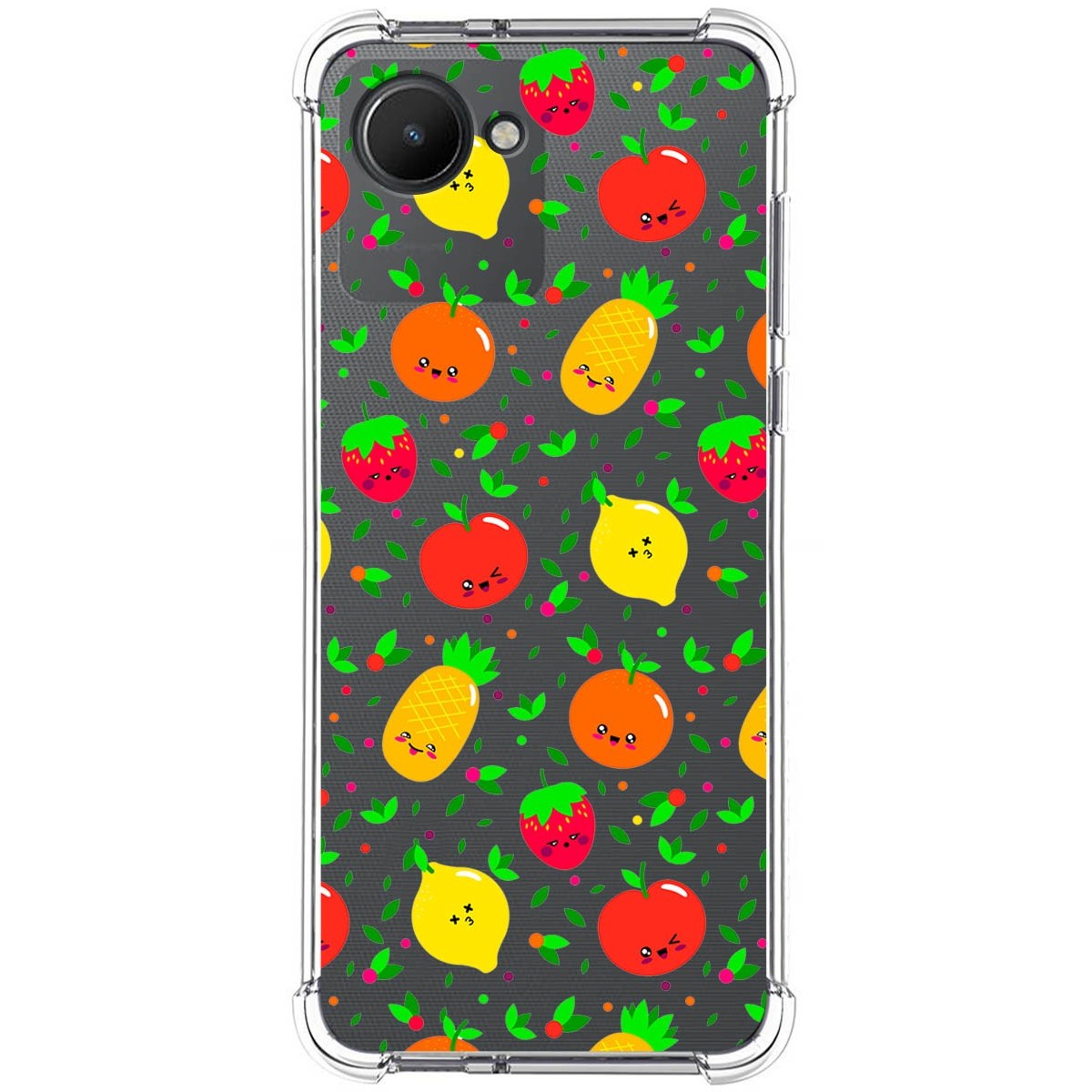 Funda Silicona Antigolpes para Realme C30 diseño Frutas 01 Dibujos