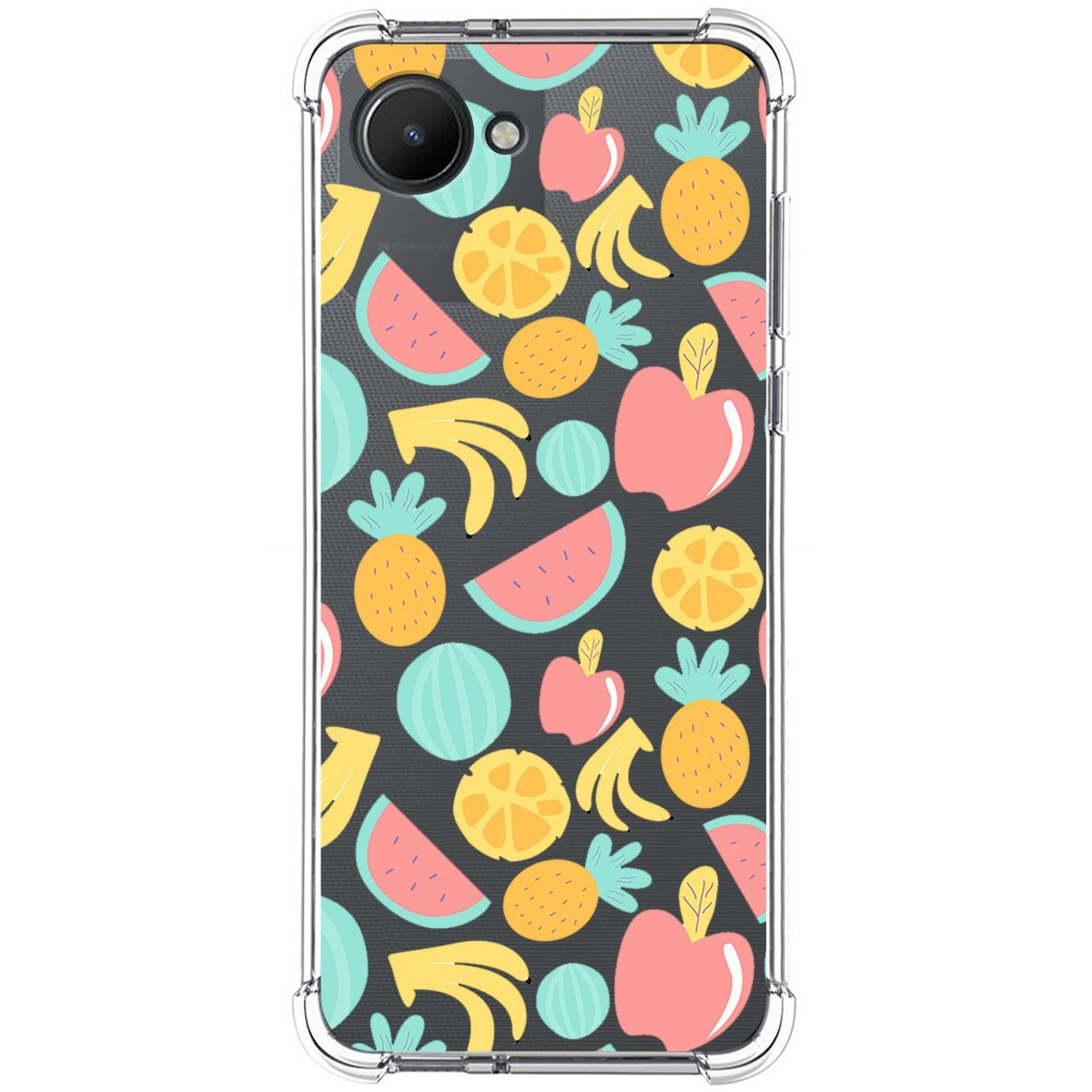 Funda Silicona Antigolpes para Realme C30 diseño Frutas 02 Dibujos