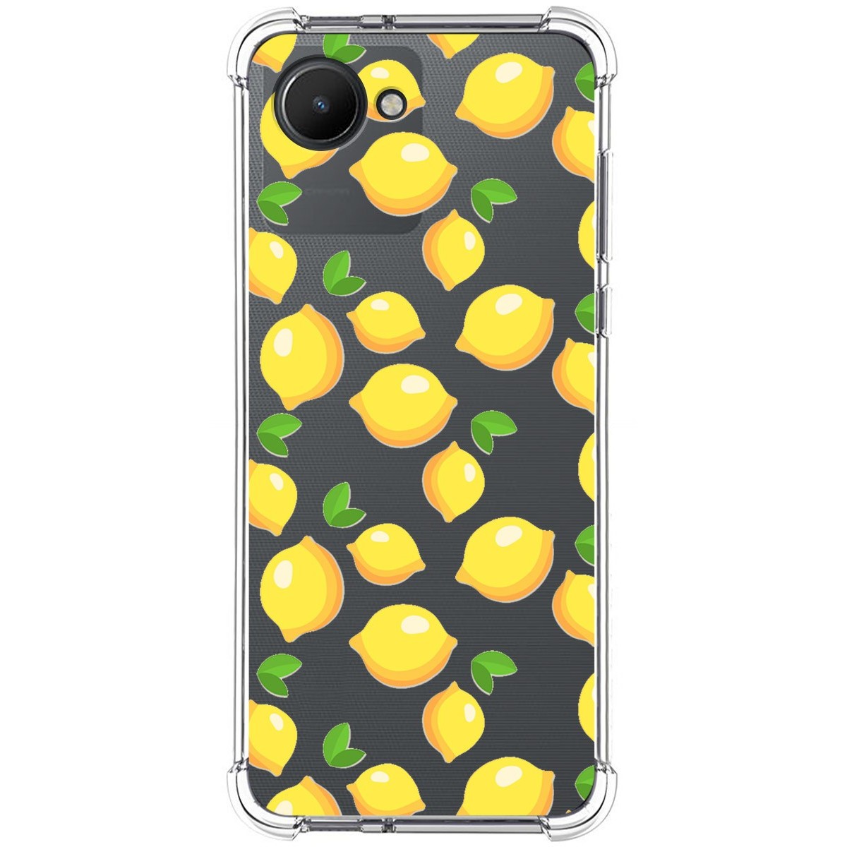 Funda Silicona Antigolpes para Realme C30 diseño Limones Dibujos