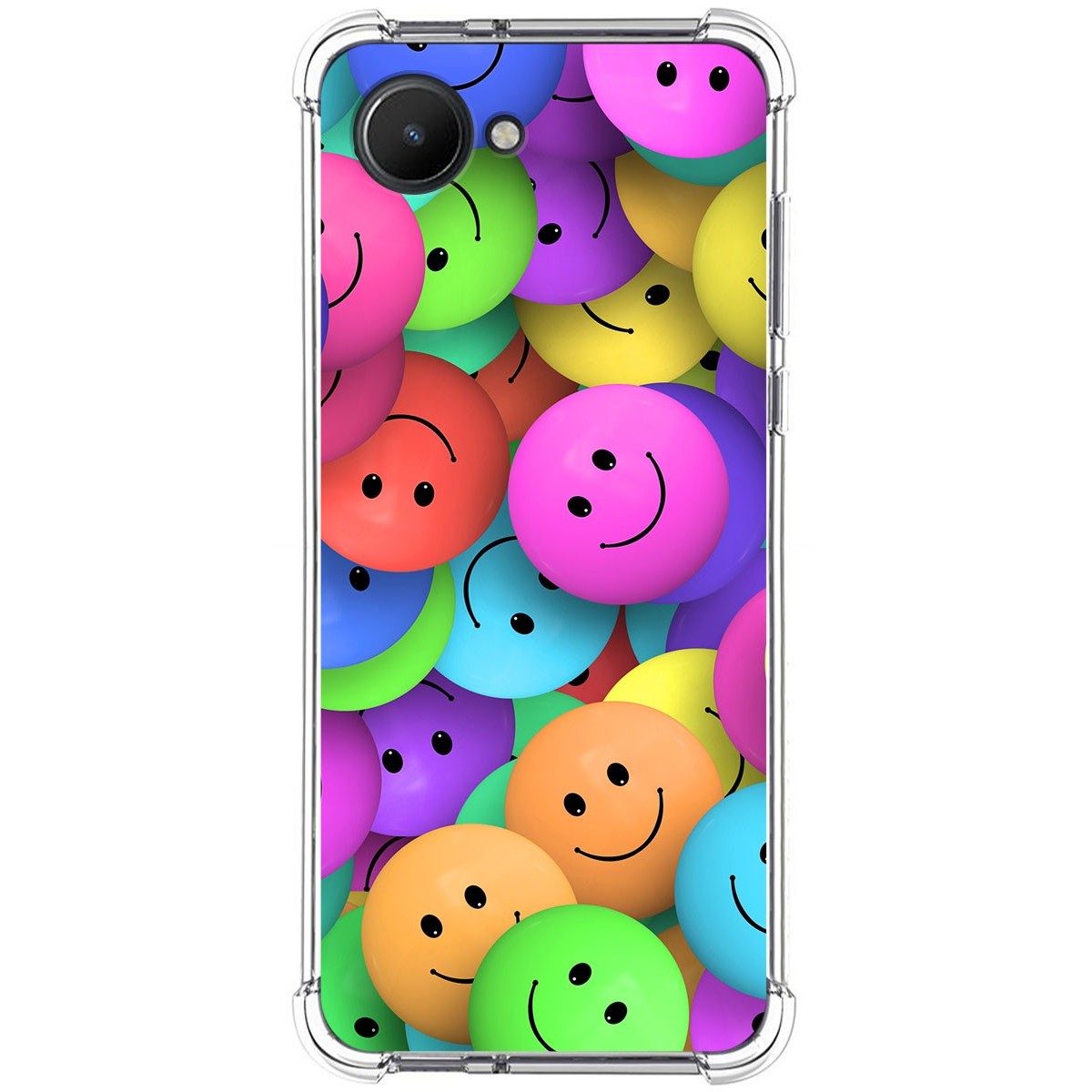 Funda Silicona Antigolpes para Realme C30 diseño Smile Dibujos
