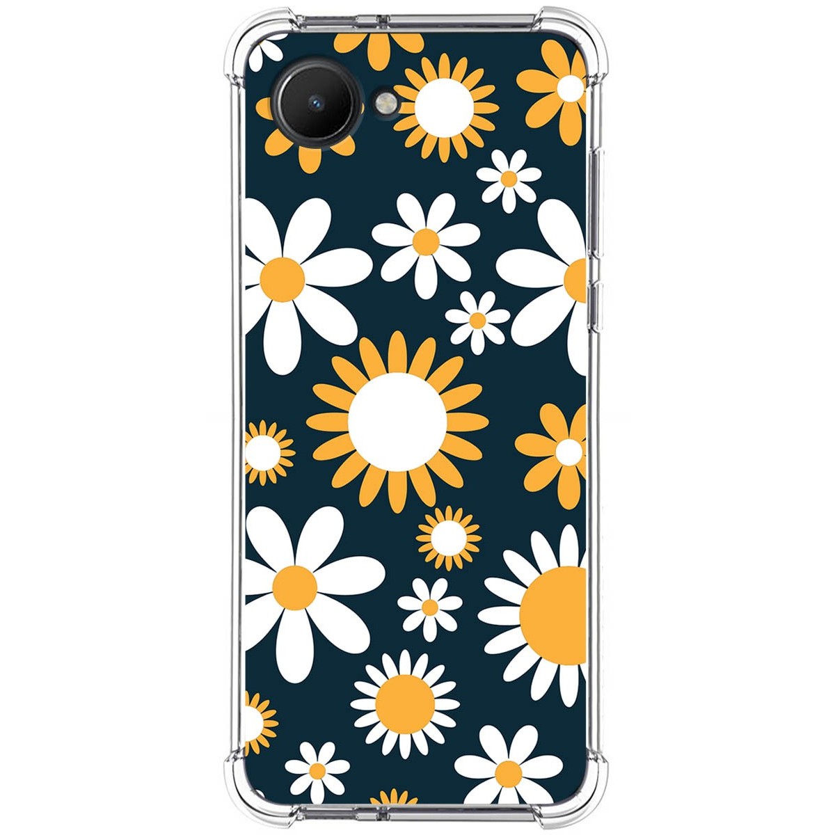 Funda Silicona Antigolpes para Realme C30 diseño Flores 08 Dibujos