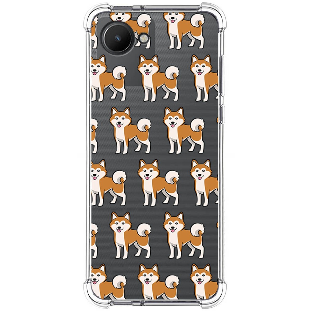 Funda Silicona Antigolpes para Realme C30 diseño Perros 08 Dibujos