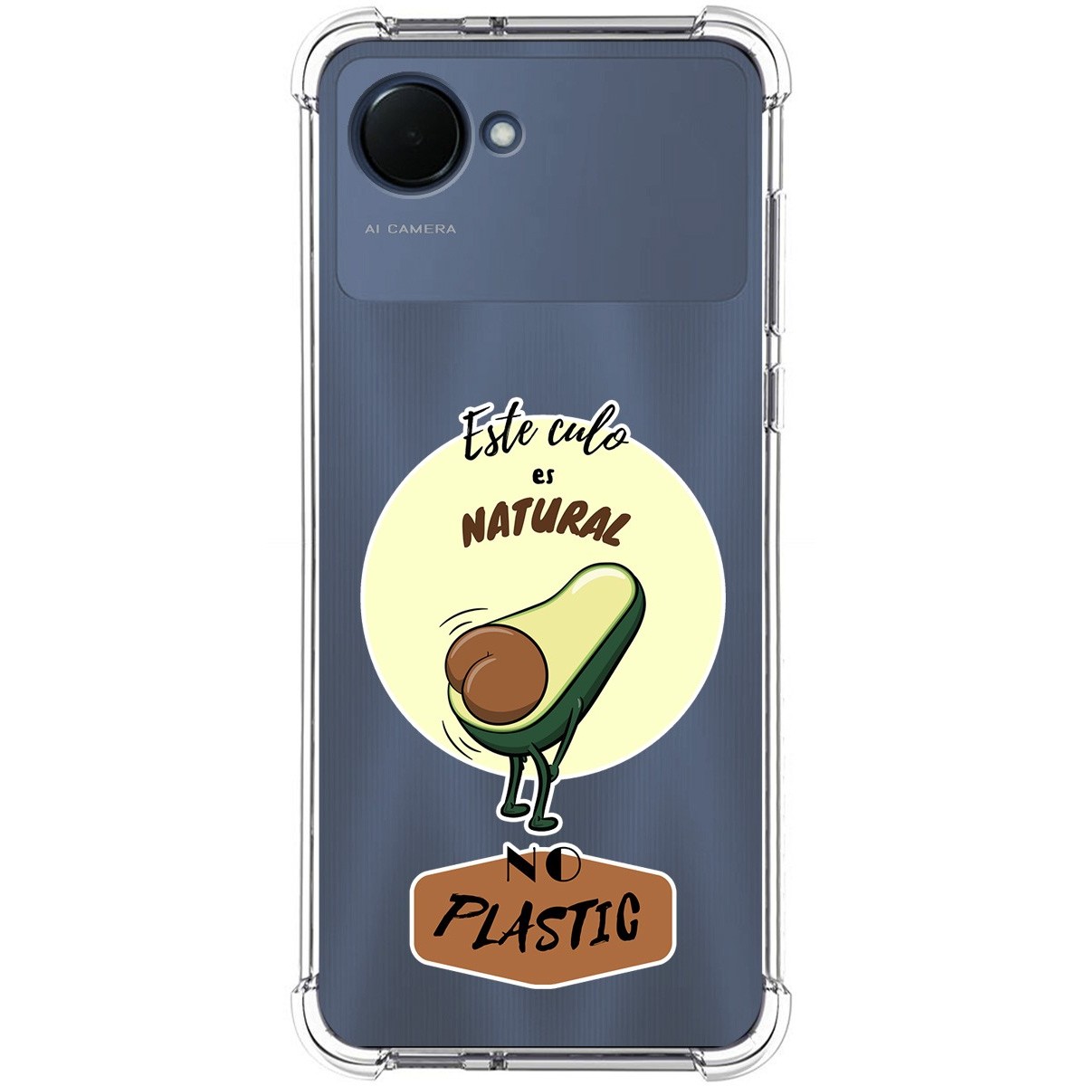 Funda Silicona Antigolpes para Realme Narzo 50i Prime diseño Culo Natural Dibujos