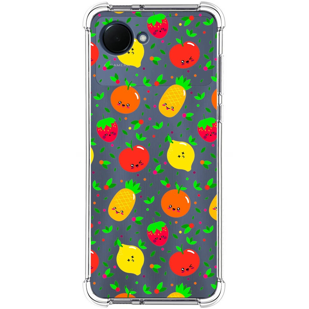 Funda Silicona Antigolpes para Realme Narzo 50i Prime diseño Frutas 01 Dibujos
