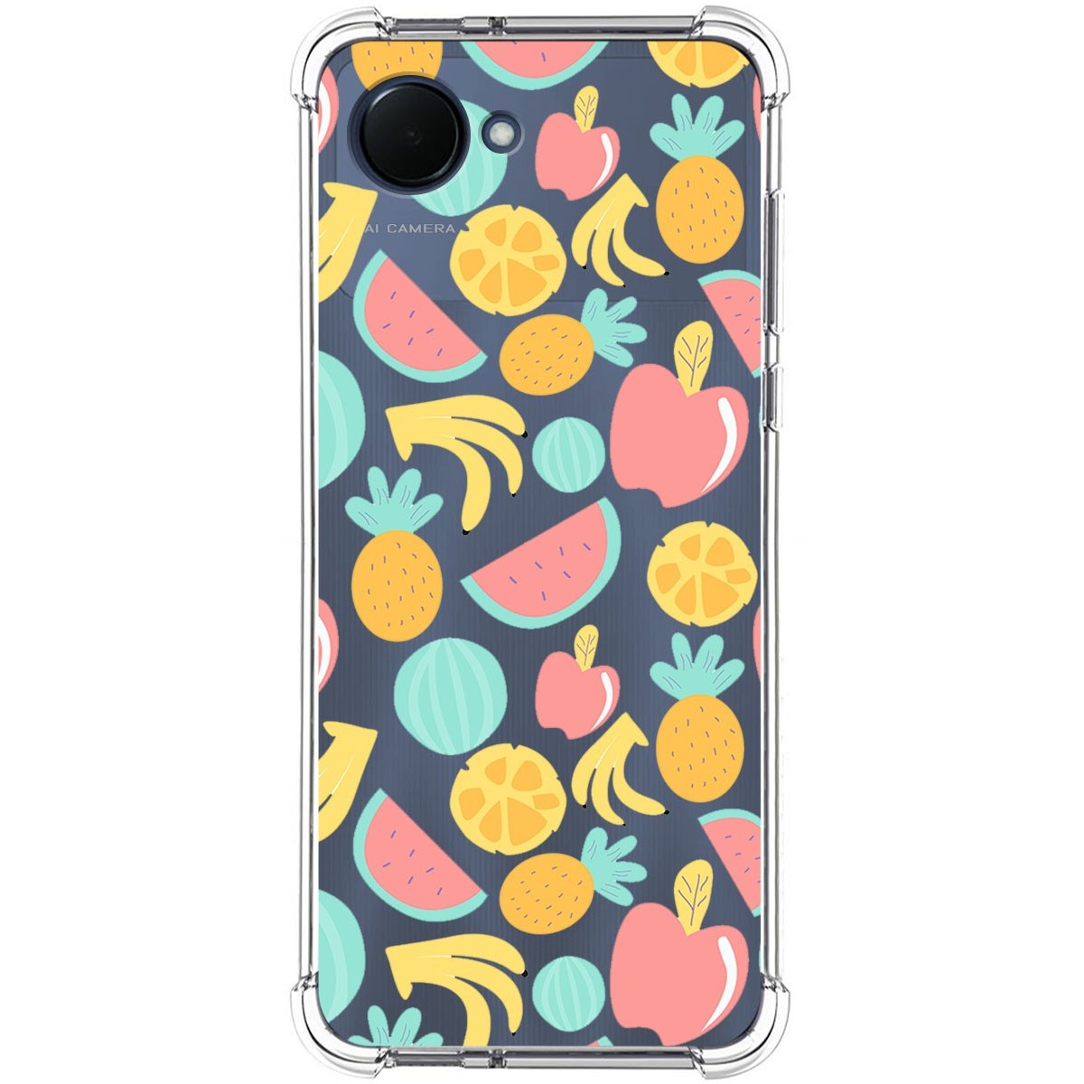 Funda Silicona Antigolpes para Realme Narzo 50i Prime diseño Frutas 02 Dibujos