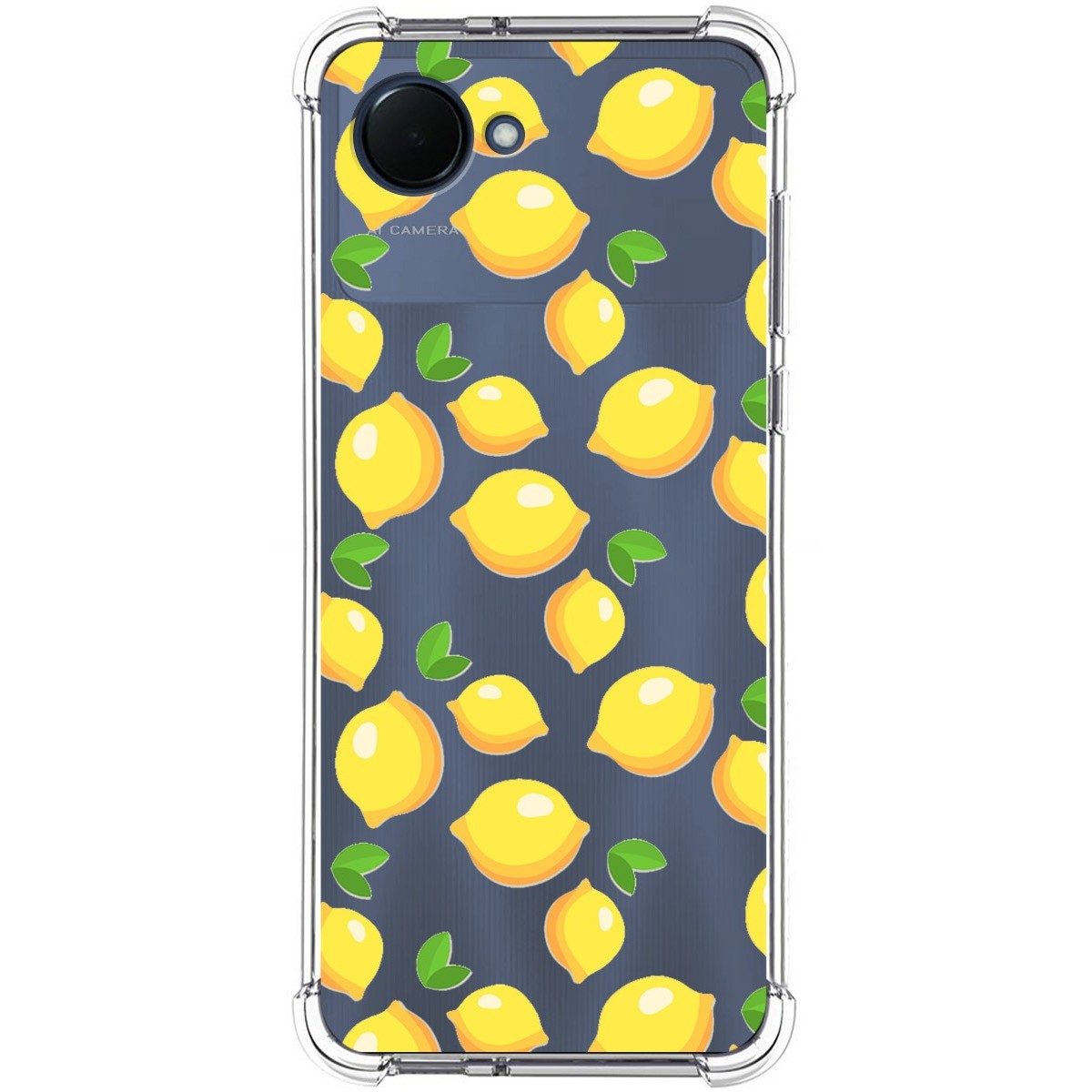 Funda Silicona Antigolpes para Realme Narzo 50i Prime diseño Limones Dibujos
