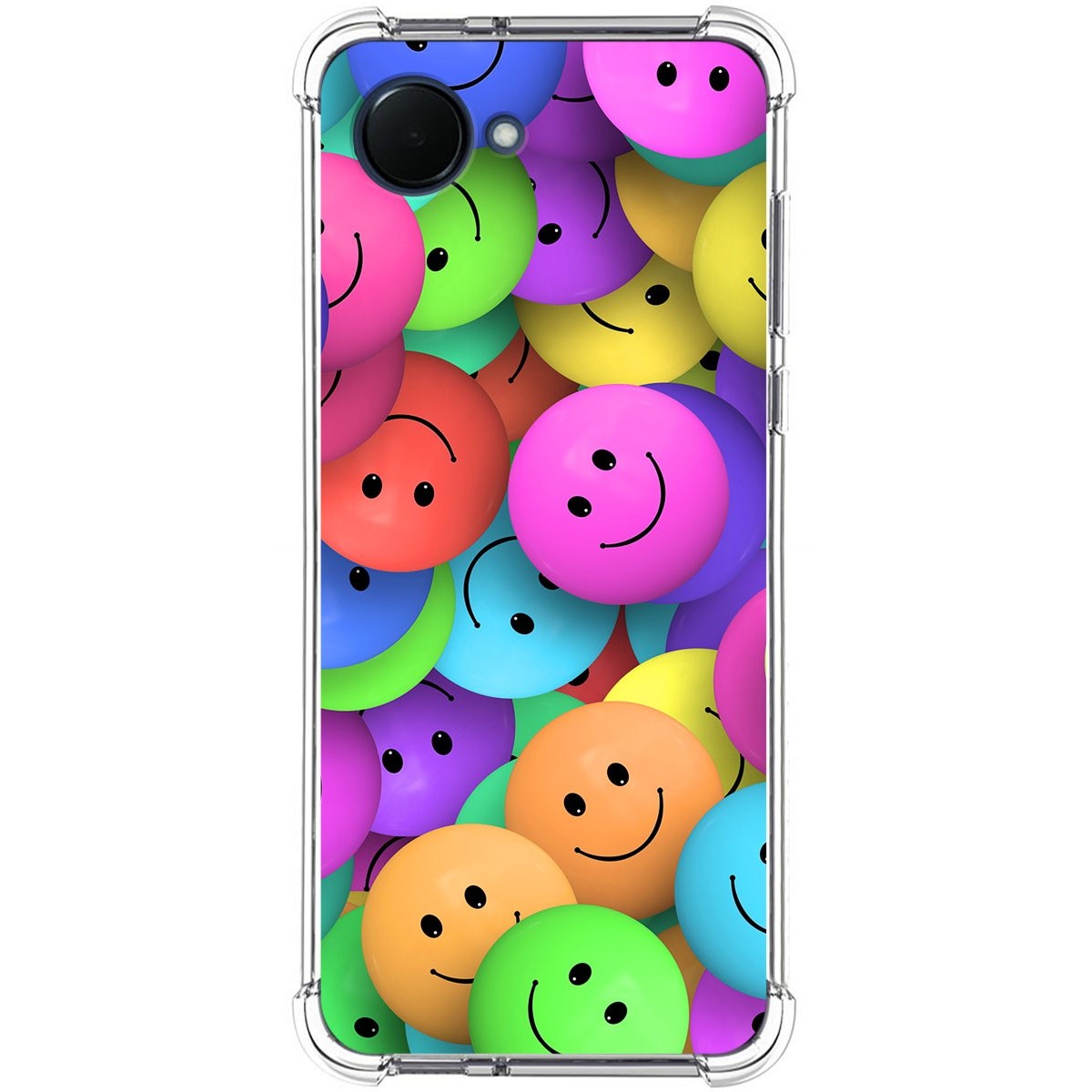 Funda Silicona Antigolpes para Realme Narzo 50i Prime diseño Smile Dibujos