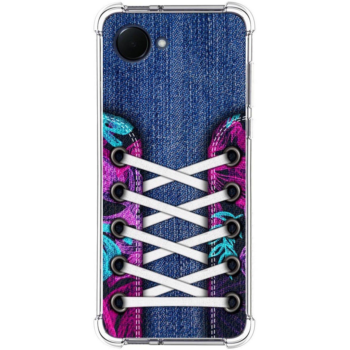 Funda Silicona Antigolpes para Realme Narzo 50i Prime diseño Zapatillas 06 Dibujos