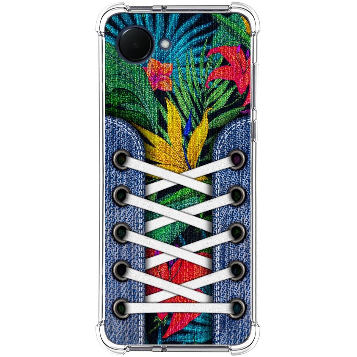 Funda Silicona Antigolpes para Realme Narzo 50i Prime diseño Zapatillas 12 Dibujos