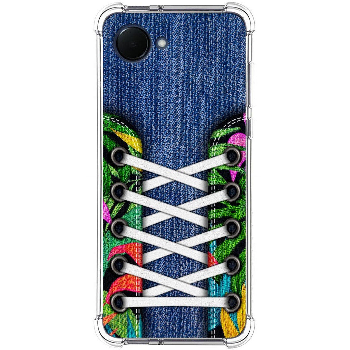 Funda Silicona Antigolpes para Realme Narzo 50i Prime diseño Zapatillas 13 Dibujos