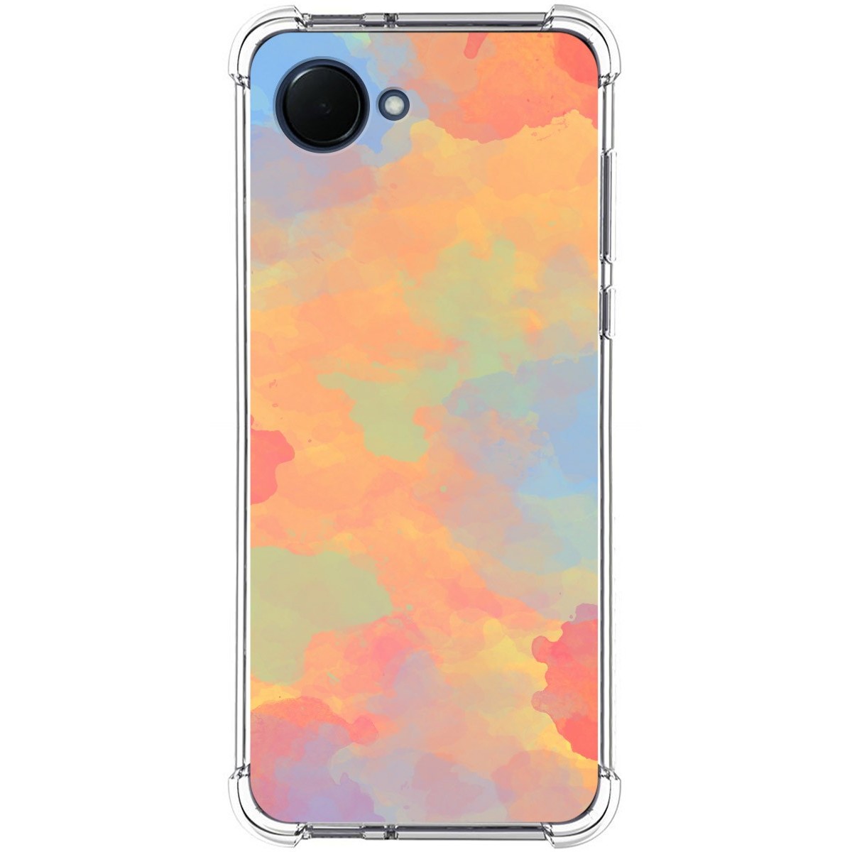 Funda Silicona Antigolpes para Realme Narzo 50i Prime diseño Acuarela 08 Dibujos