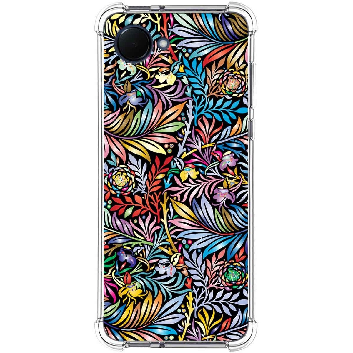 Funda Silicona Antigolpes para Realme Narzo 50i Prime diseño Flores 04 Dibujos