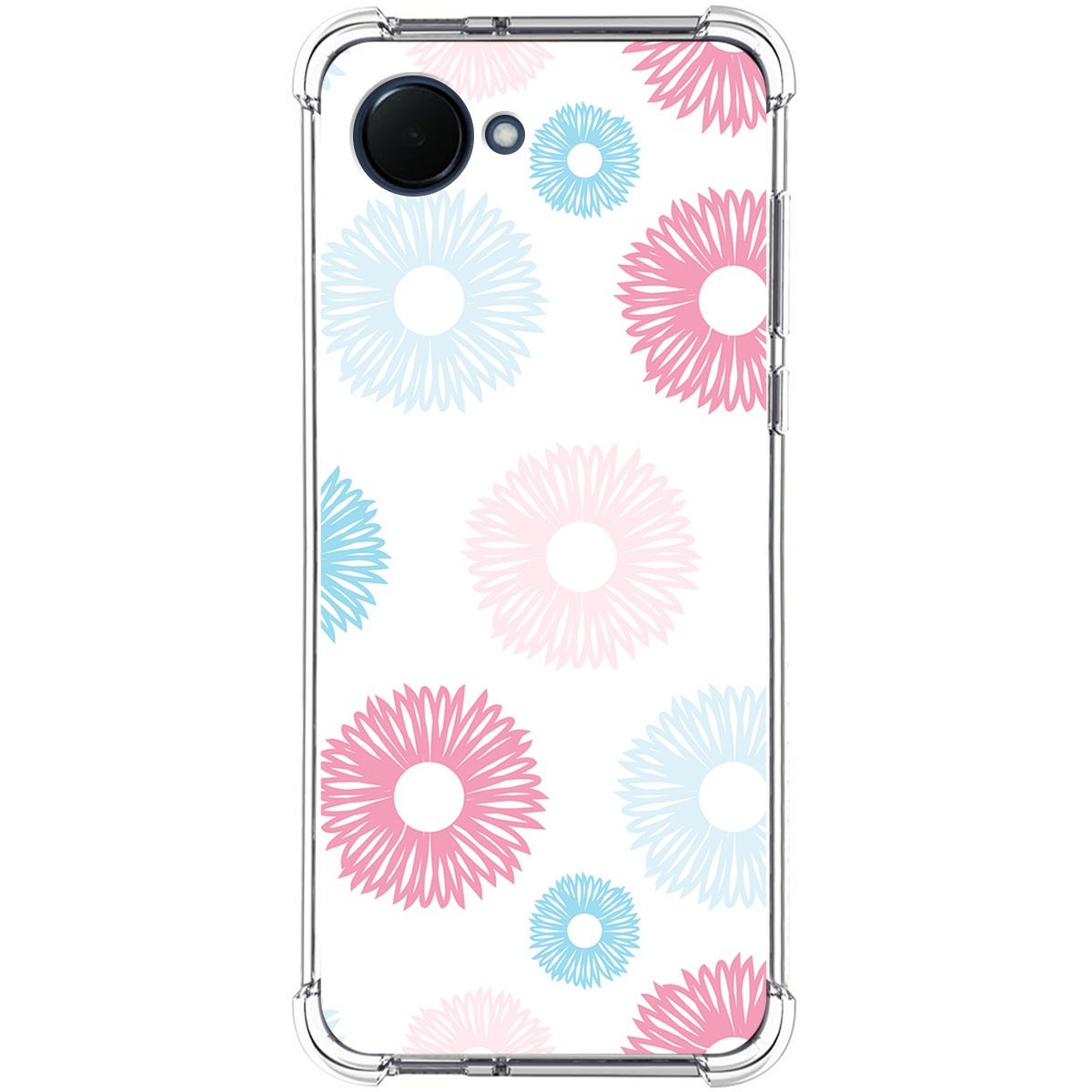 Funda Silicona Antigolpes para Realme Narzo 50i Prime diseño Flores 06 Dibujos