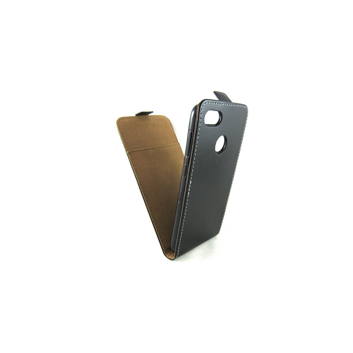Funda Piel Premium Negra Ultra-Slim para Huawei Y6 Pro 2017 / P9 Lite Mini