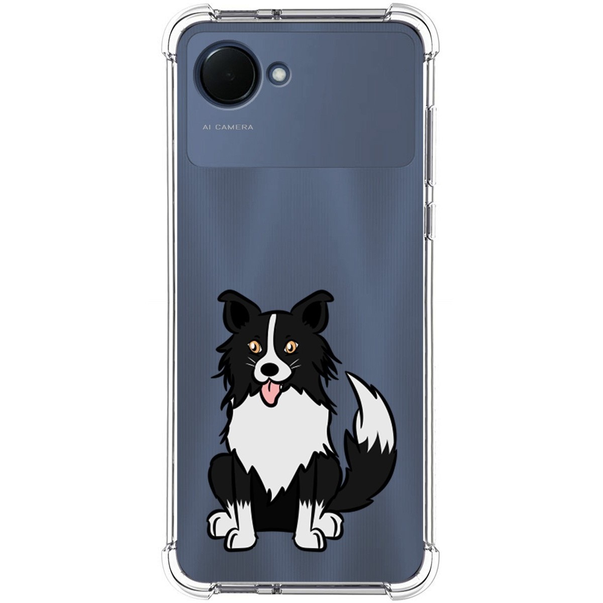 Funda Silicona Antigolpes para Realme Narzo 50i Prime diseño Perros 01 Dibujos