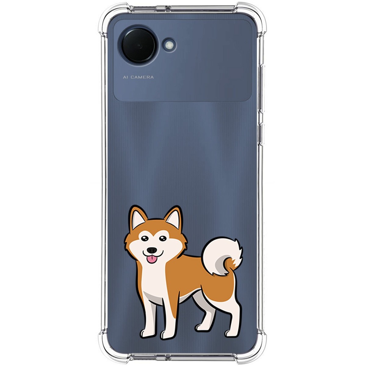 Funda Silicona Antigolpes para Realme Narzo 50i Prime diseño Perros 02 Dibujos