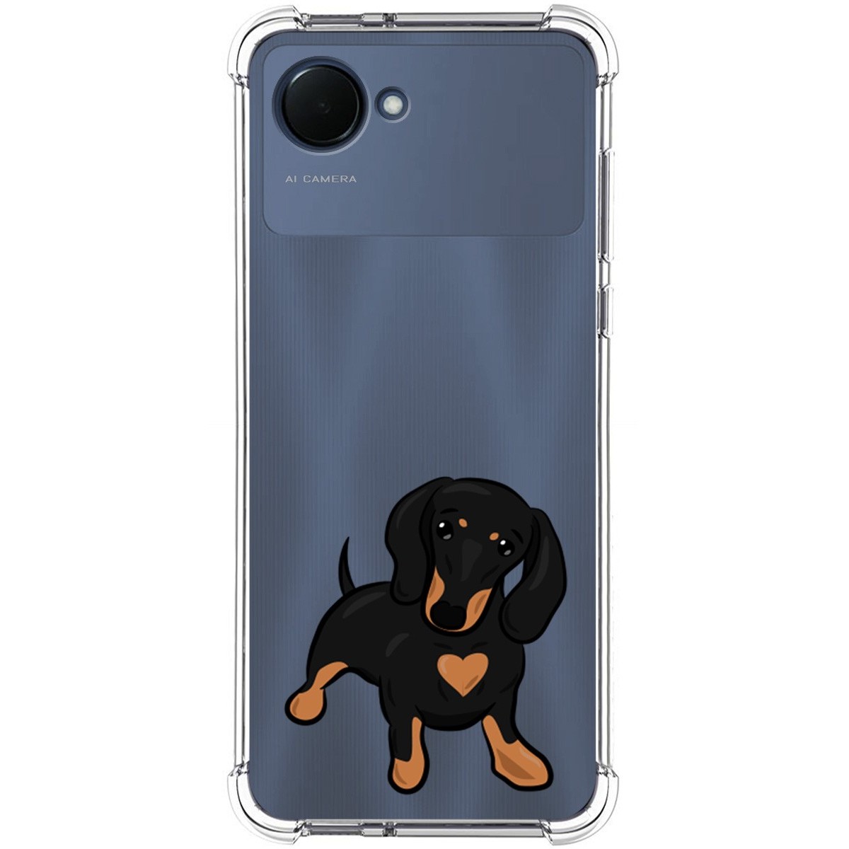 Funda Silicona Antigolpes para Realme Narzo 50i Prime diseño Perros 04 Dibujos