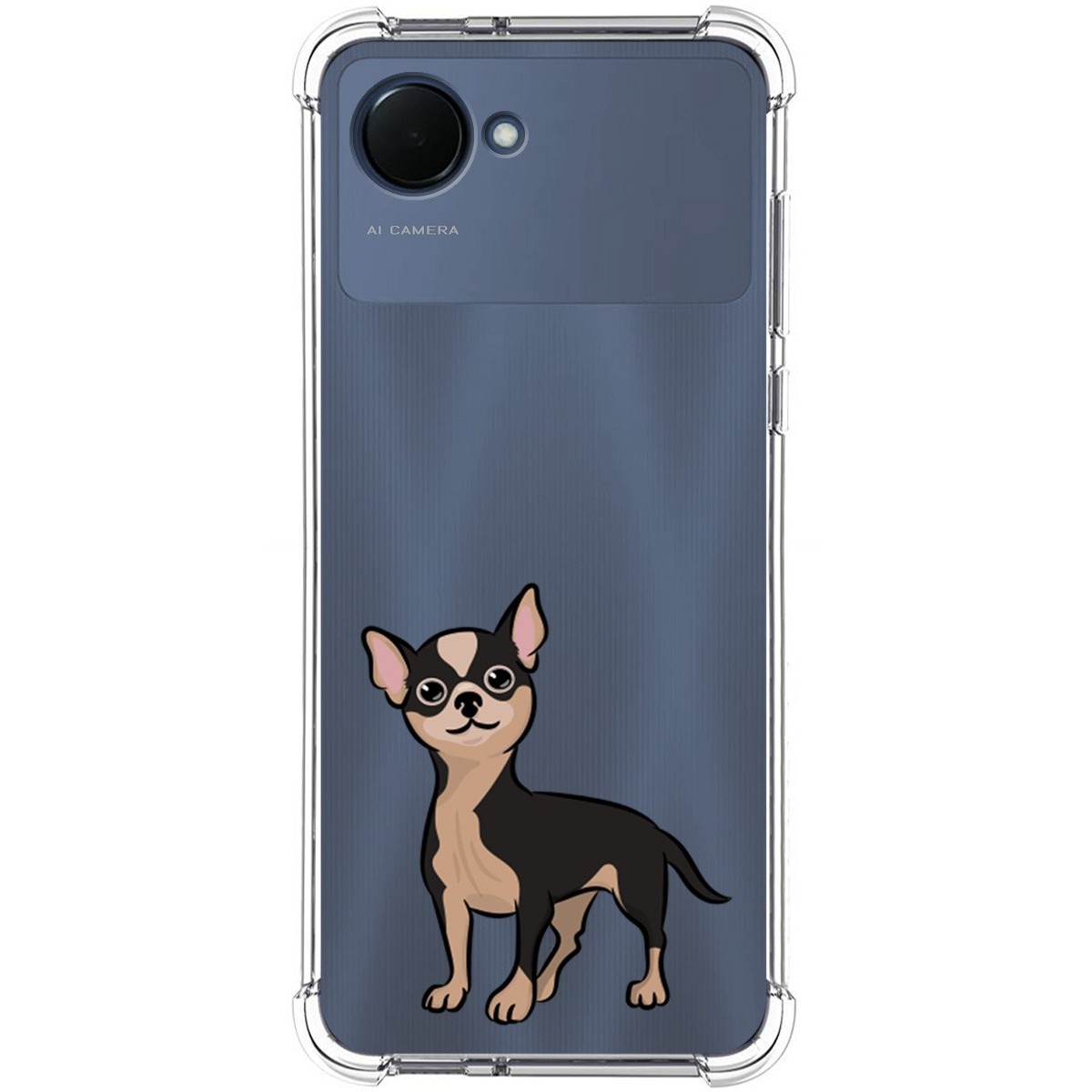 Funda Silicona Antigolpes para Realme Narzo 50i Prime diseño Perros 05 Dibujos