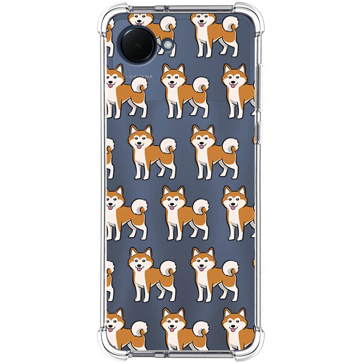 Funda Silicona Antigolpes para Realme Narzo 50i Prime diseño Perros 08 Dibujos