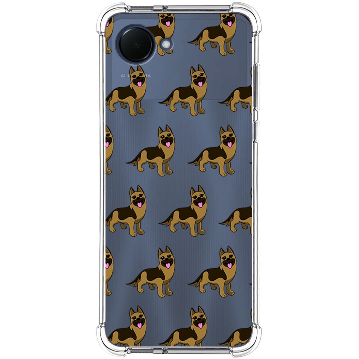 Funda Silicona Antigolpes para Realme Narzo 50i Prime diseño Perros 09 Dibujos