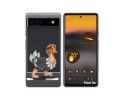 Funda Silicona Transparente para Google Pixel 6A diseño Avestruz Dibujos