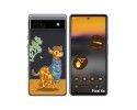 Funda Silicona Transparente para Google Pixel 6A diseño Jirafa Dibujos