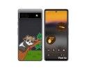 Funda Silicona Transparente para Google Pixel 6A diseño Panda Dibujos