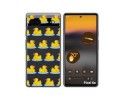 Funda Silicona Transparente para Google Pixel 6A diseño Pato Dibujos