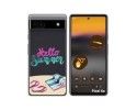 Funda Silicona Transparente para Google Pixel 6A diseño Summer Dibujos