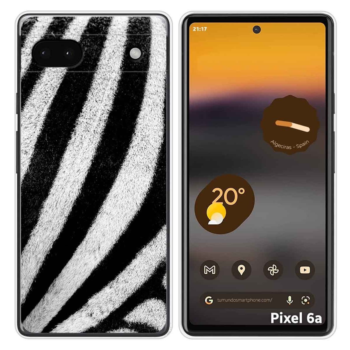 Funda Silicona para Google Pixel 6A diseño Animal 02 Dibujos
