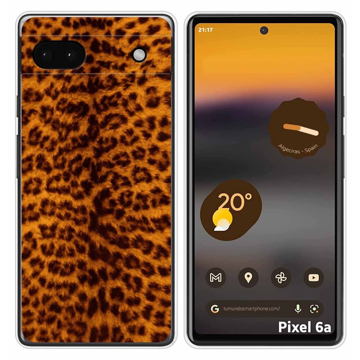 Funda Silicona para Google Pixel 6A diseño Animal 03 Dibujos