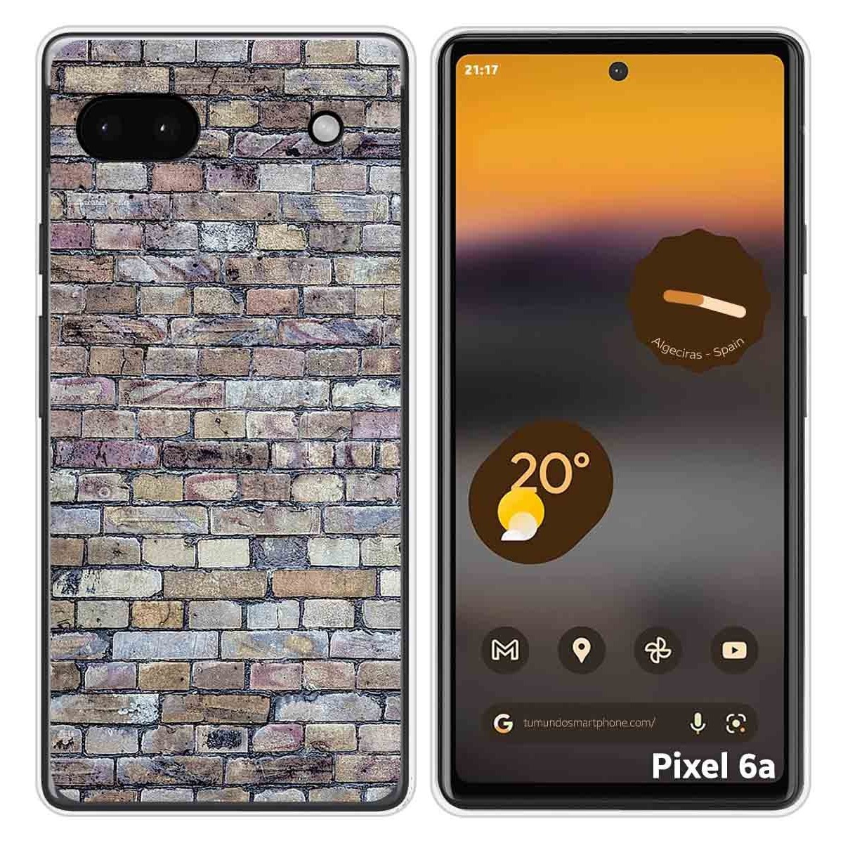 Funda Silicona para Google Pixel 6A diseño Ladrillo 02 Dibujos