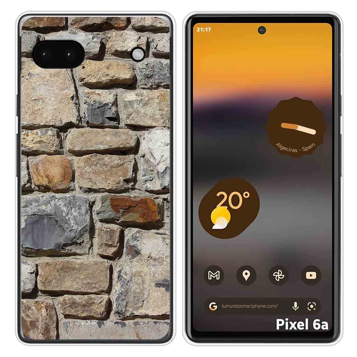 Funda Silicona para Google Pixel 6A diseño Ladrillo 03 Dibujos