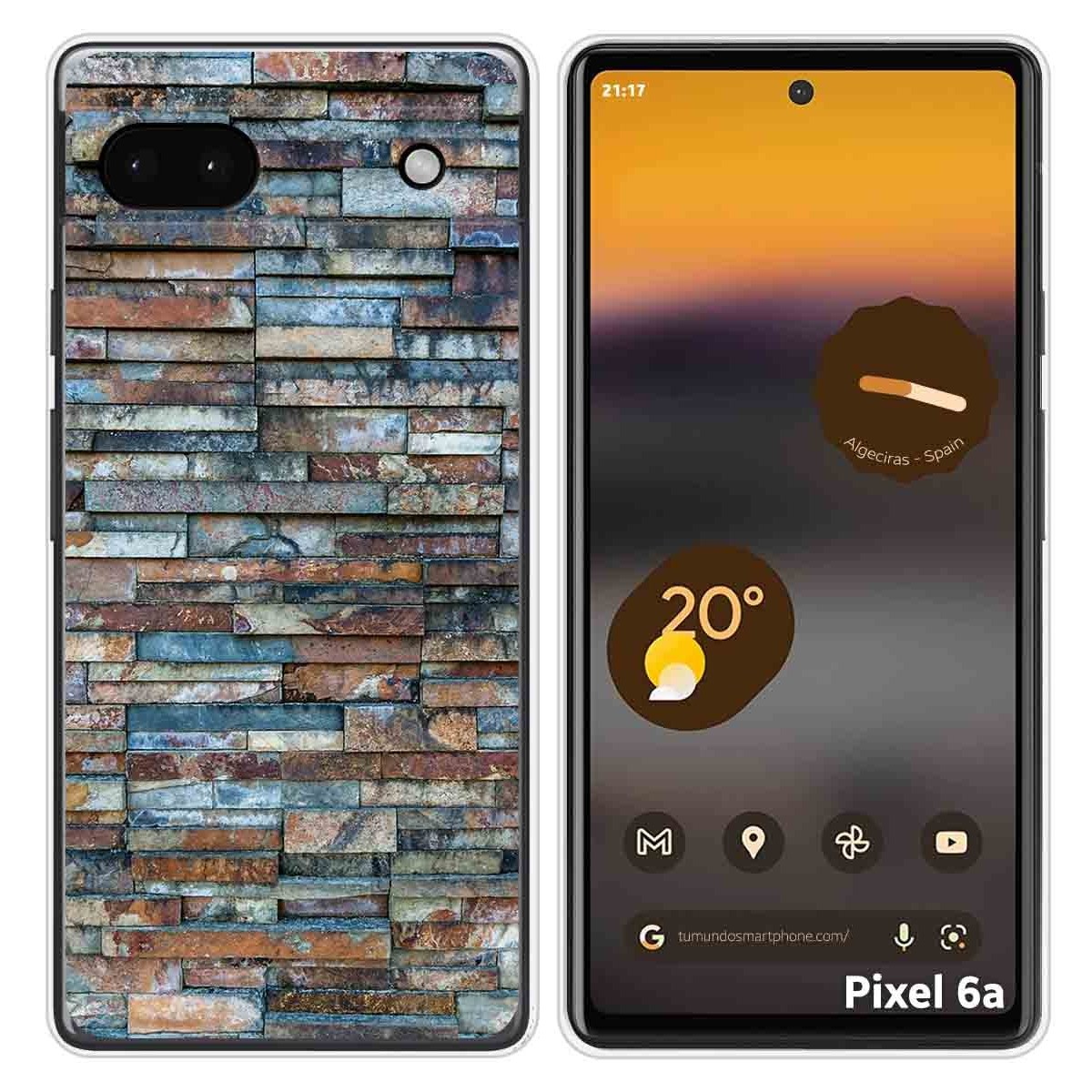 Funda Silicona para Google Pixel 6A diseño Ladrillo 05 Dibujos