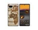 Funda Silicona para Google Pixel 6A diseño Madera 07 Dibujos