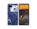 Funda Silicona para Google Pixel 6A diseño Circuito Dibujos