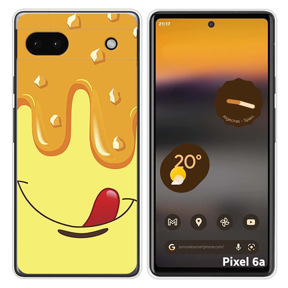Funda Silicona para Google Pixel 6A diseño Helado Vainilla Dibujos