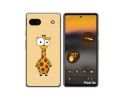 Funda Silicona para Google Pixel 6A diseño Jirafa Dibujos