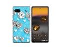Funda Silicona para Google Pixel 6A diseño Mariposas Dibujos