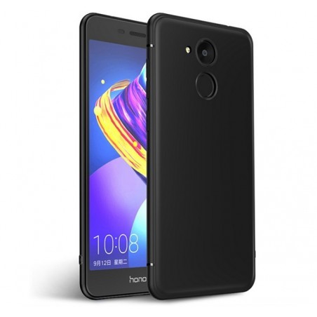 Funda Gel Tpu Tipo Mate Negra para Huawei Honor 6C Pro