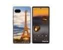 Funda Silicona para Google Pixel 6A diseño Paris Dibujos